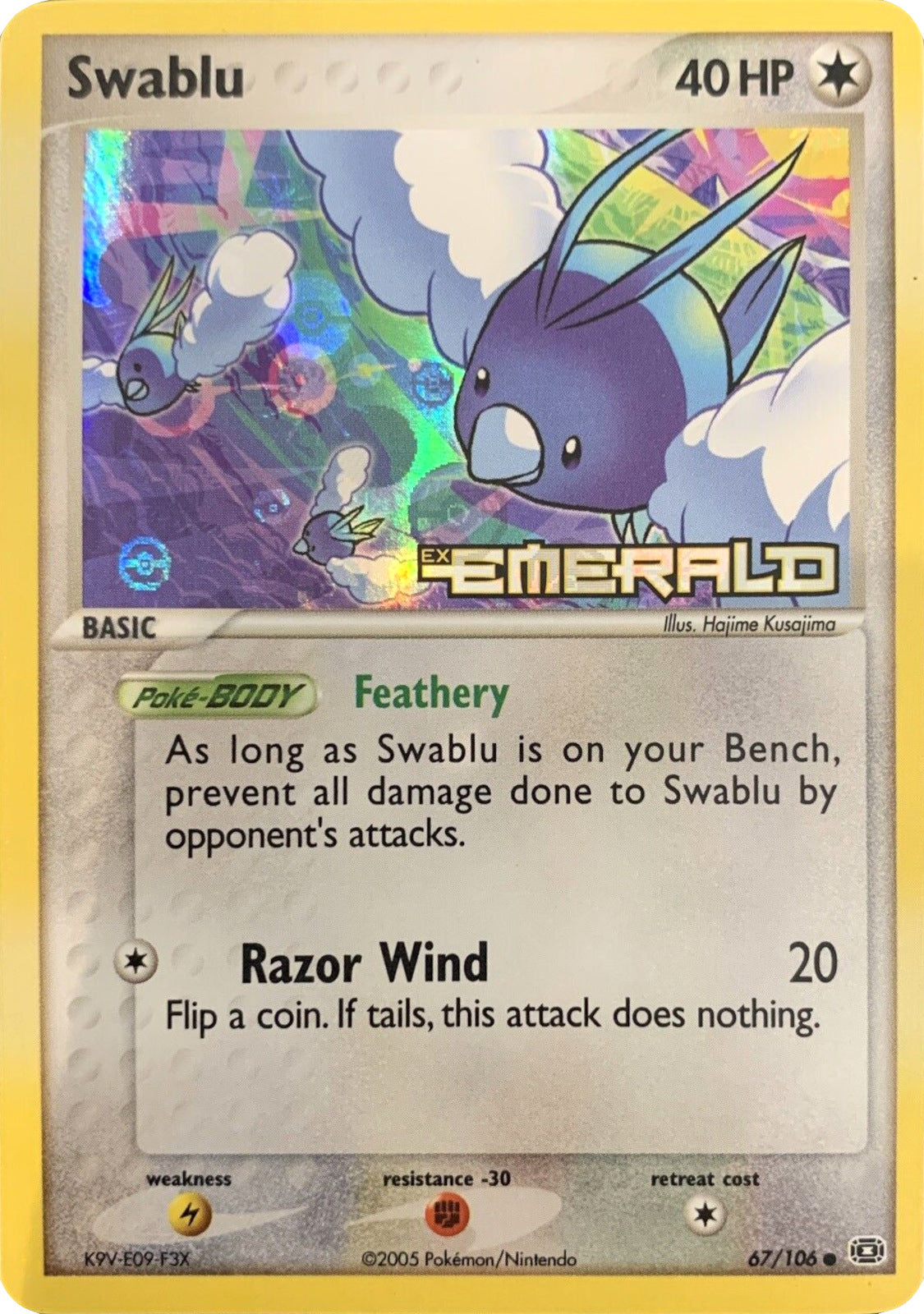 Swablu (67/106) (Stamped) [EX: Emerald] - Card Brawlers | Quebec | Canada | Yu-Gi-Oh!