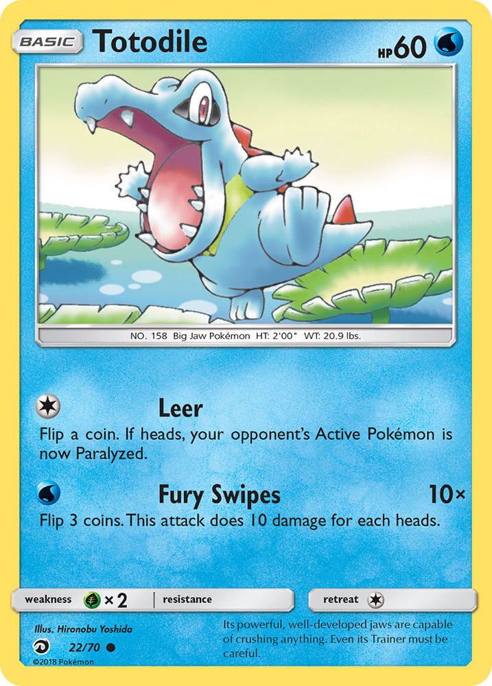 Totodile (22/70) [Sun & Moon: Dragon Majesty] - Card Brawlers | Quebec | Canada | Yu-Gi-Oh!