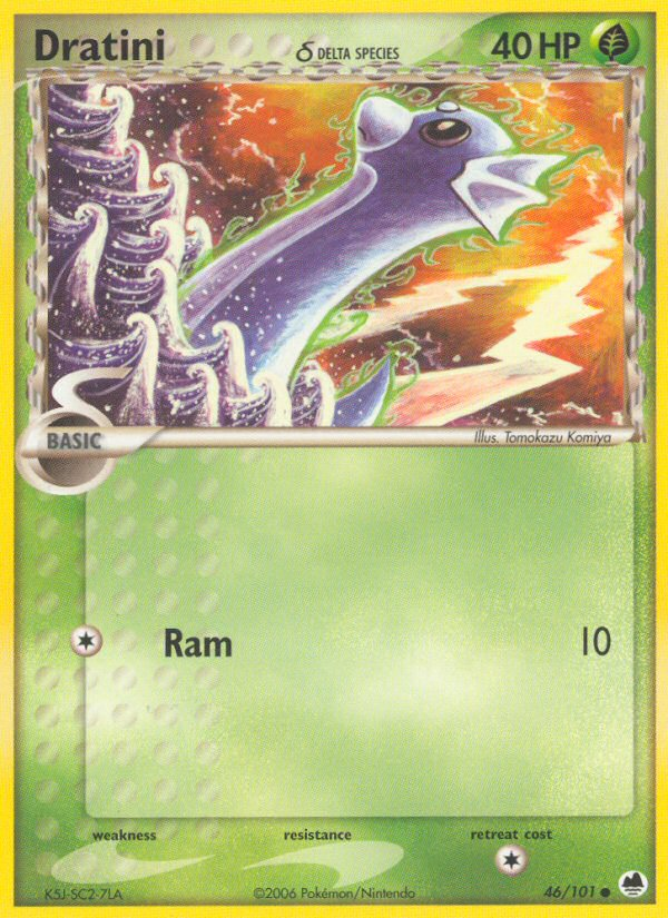 Dratini (46/101) (Delta Species) [EX: Dragon Frontiers] - Card Brawlers | Quebec | Canada | Yu-Gi-Oh!
