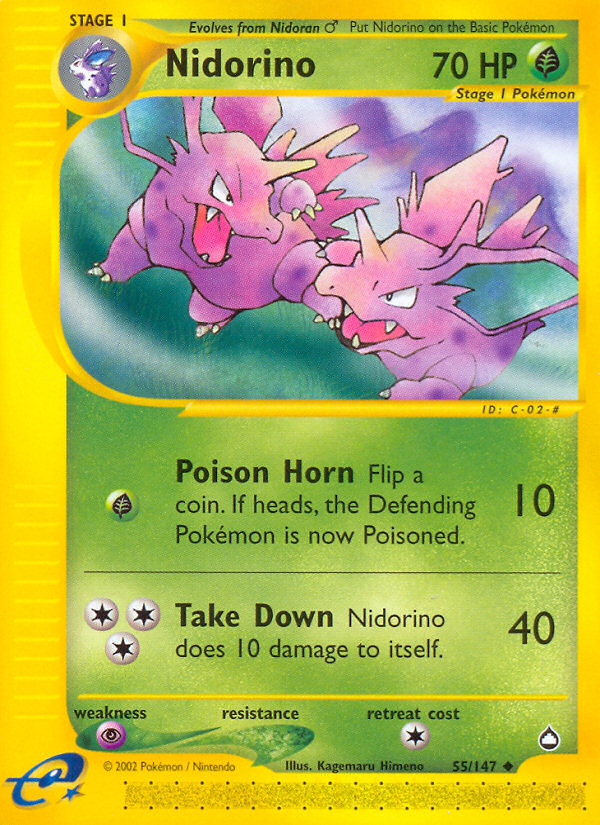 Nidorino (55/147) [Aquapolis] - Card Brawlers | Quebec | Canada | Yu-Gi-Oh!