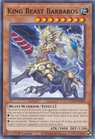 King Beast Barbaros [ETCO-EN030] Common - Card Brawlers | Quebec | Canada | Yu-Gi-Oh!