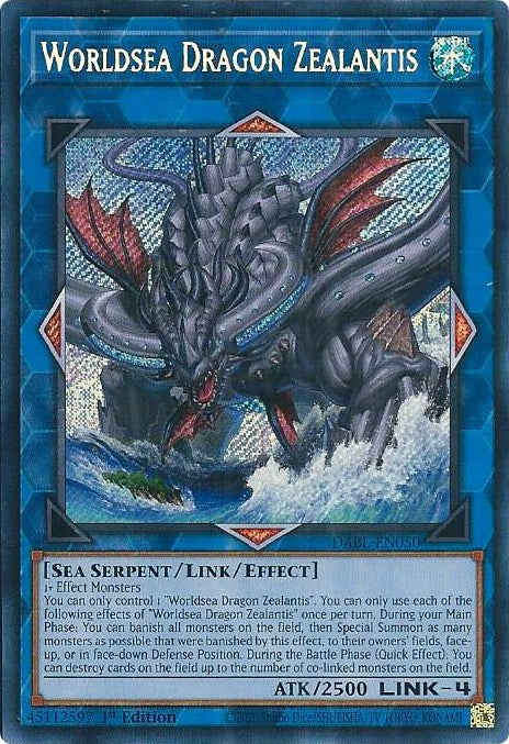 Worldsea Dragon Zealantis [DABL-EN050] Secret Rare - Card Brawlers | Quebec | Canada | Yu-Gi-Oh!