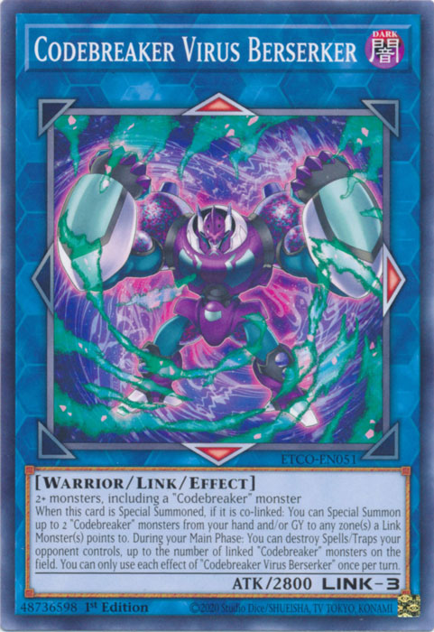 Codebreaker Virus Berserker [ETCO-EN051] Common - Card Brawlers | Quebec | Canada | Yu-Gi-Oh!