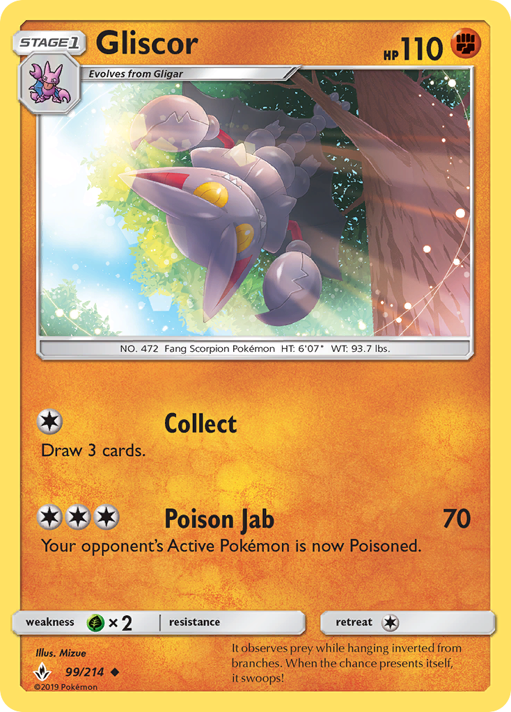Gliscor (99/214) [Sun & Moon: Unbroken Bonds] - Card Brawlers | Quebec | Canada | Yu-Gi-Oh!