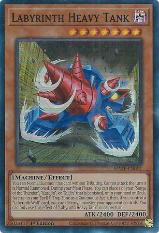 Labyrinth Heavy Tank [MAZE-EN001] Super Rare - Card Brawlers | Quebec | Canada | Yu-Gi-Oh!