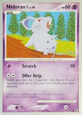 Nidoran♀ LV.14 (71/111) (Queengar - Jason Martinez) [World Championships 2009] - Card Brawlers | Quebec | Canada | Yu-Gi-Oh!