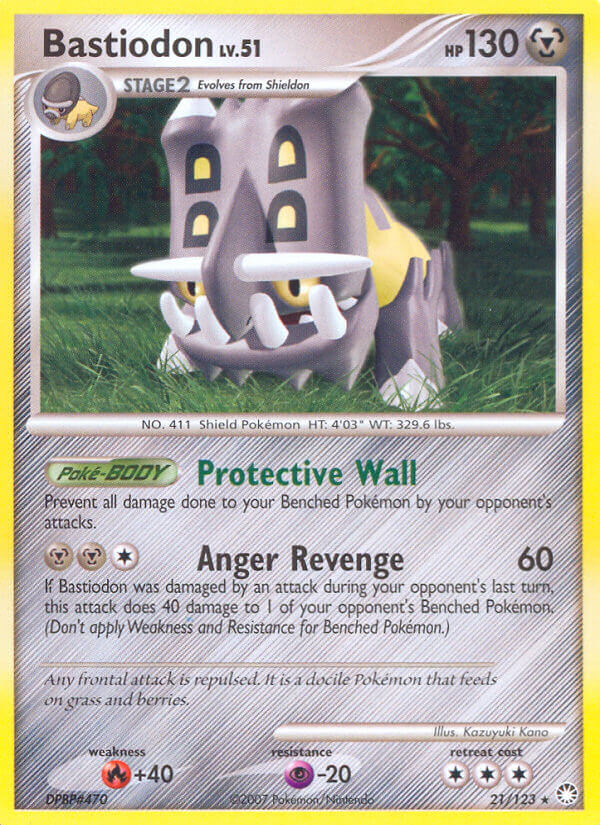 Bastiodon (21/123) (Theme Deck Exclusive) [Diamond & Pearl: Mysterious Treasures] - Card Brawlers | Quebec | Canada | Yu-Gi-Oh!