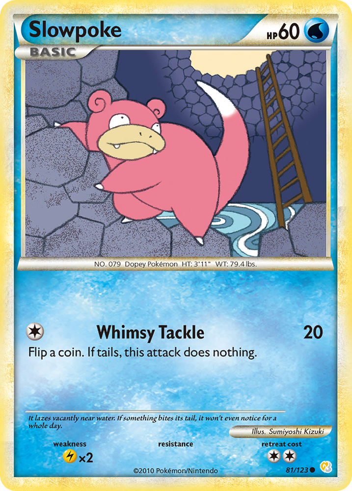 Slowpoke (81/123) [HeartGold & SoulSilver: Base Set] - Card Brawlers | Quebec | Canada | Yu-Gi-Oh!