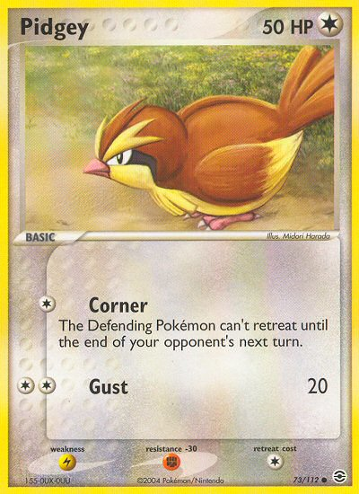Pidgey (73/112) [EX: FireRed & LeafGreen] - Card Brawlers | Quebec | Canada | Yu-Gi-Oh!