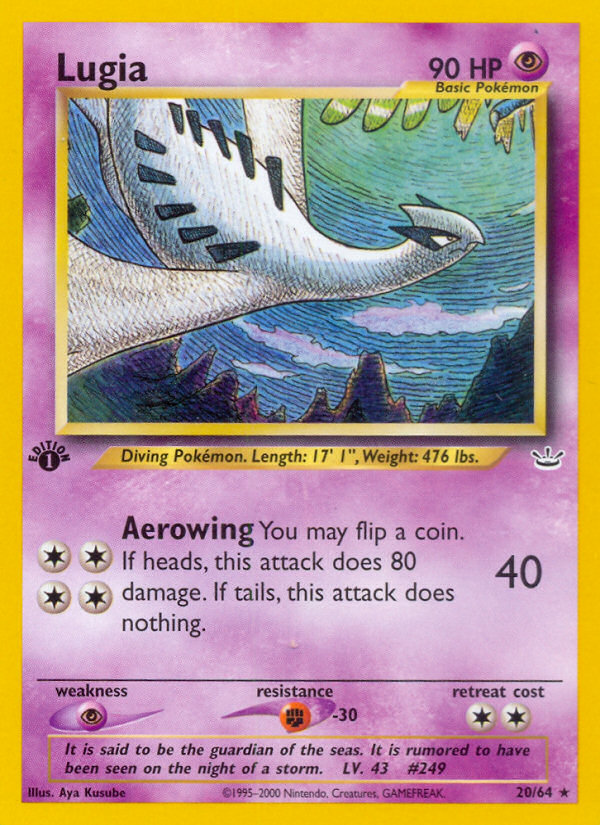 Lugia (20/64) [Neo Revelation 1st Edition] - Card Brawlers | Quebec | Canada | Yu-Gi-Oh!