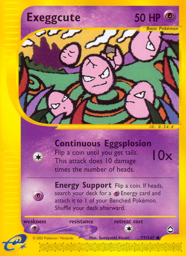 Exeggcute (77/147) [Aquapolis] - Card Brawlers | Quebec | Canada | Yu-Gi-Oh!