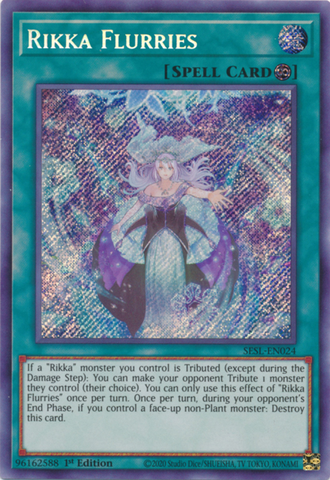 Rikka Flurries [SESL-EN024] Secret Rare - Card Brawlers | Quebec | Canada | Yu-Gi-Oh!