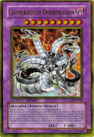 Chimeratech Overdragon [GLD1-EN029] Gold Rare - Card Brawlers | Quebec | Canada | Yu-Gi-Oh!