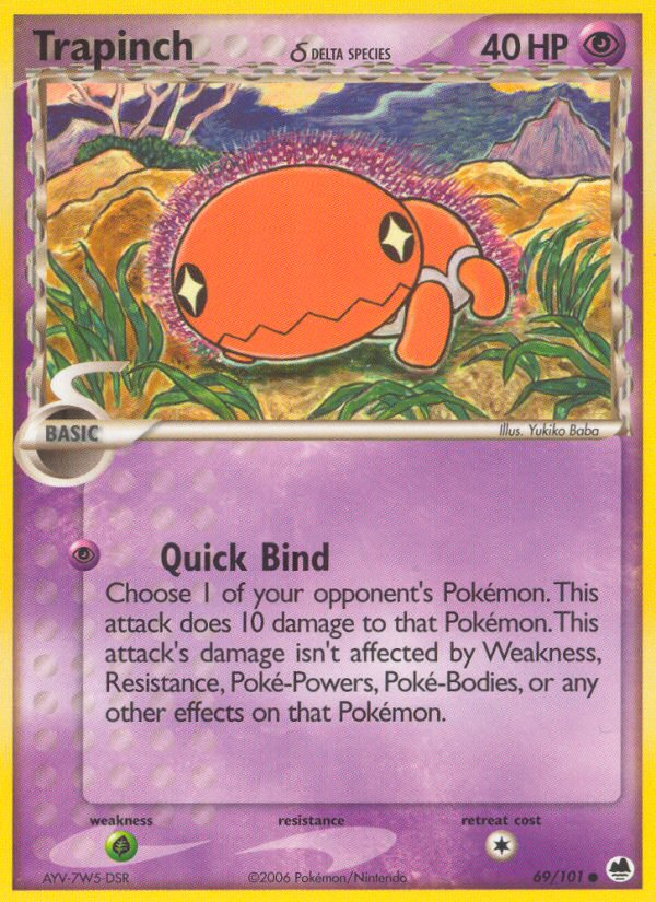 Trapinch (69/101) (Delta Species) [EX: Dragon Frontiers] - Card Brawlers | Quebec | Canada | Yu-Gi-Oh!