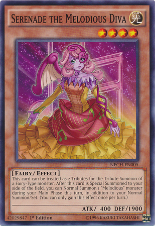 Serenade the Melodious Diva [NECH-EN005] Common - Card Brawlers | Quebec | Canada | Yu-Gi-Oh!