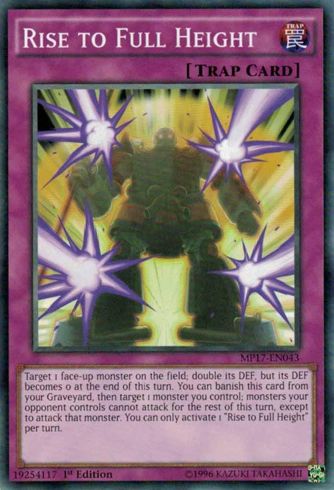 Rise to Full Height [MP17-EN043] Common - Yu-Gi-Oh! - Card Brawlers | Quebec | Canada |