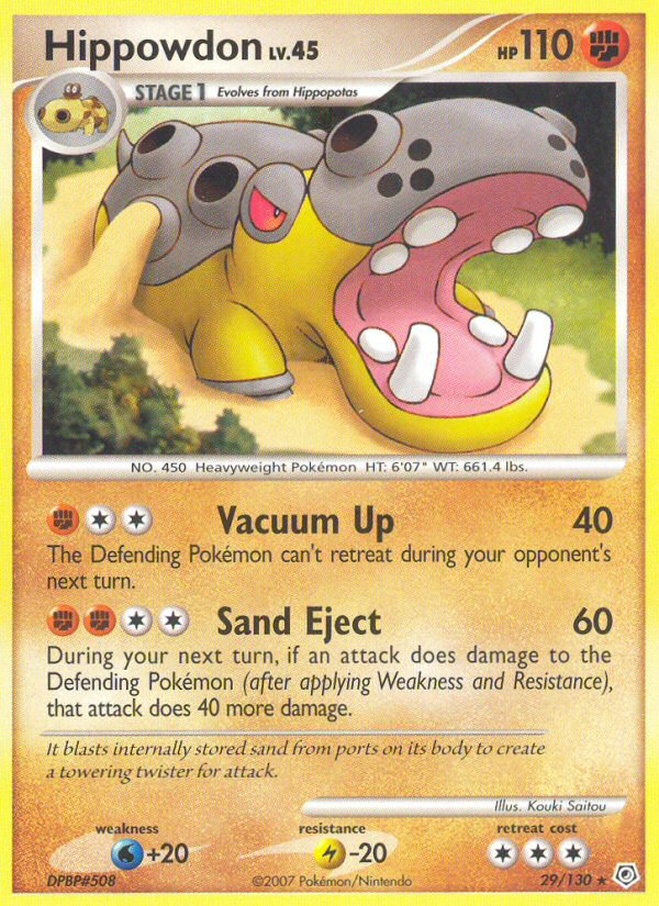 Hippowdon (29/130) [Diamond & Pearl: Base Set] - Card Brawlers | Quebec | Canada | Yu-Gi-Oh!