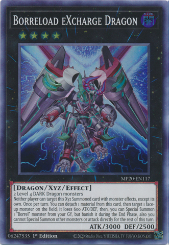 Borreload eXcharge Dragon [MP20-EN117] Super Rare - Card Brawlers | Quebec | Canada | Yu-Gi-Oh!