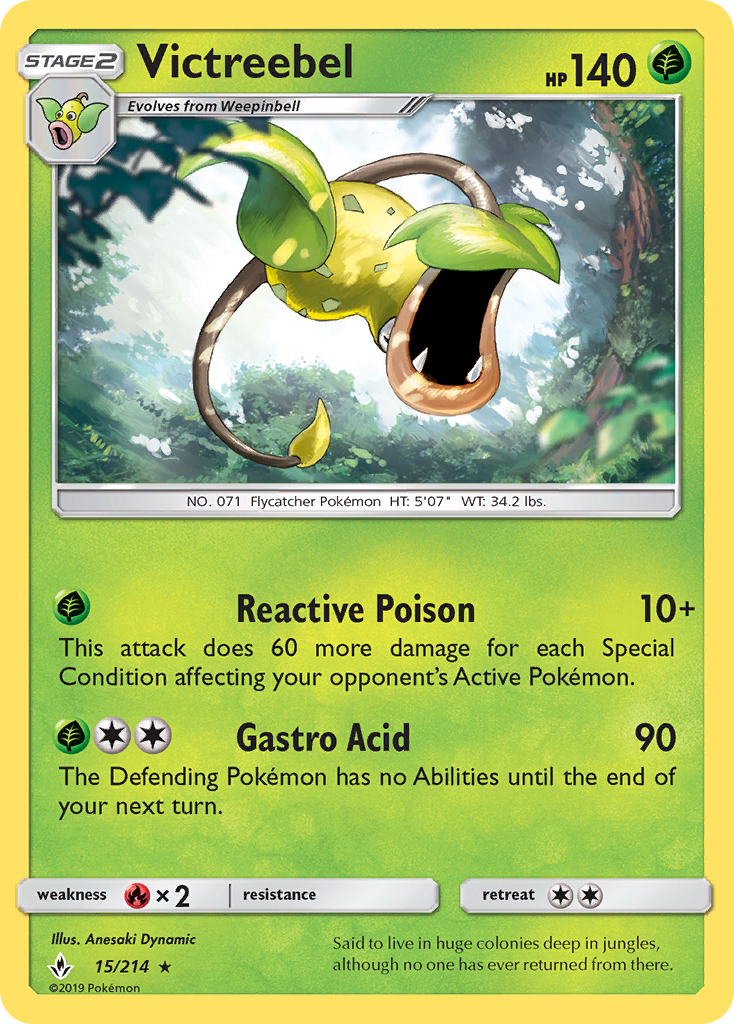Victreebel (15/214) [Sun & Moon: Unbroken Bonds] - Card Brawlers | Quebec | Canada | Yu-Gi-Oh!