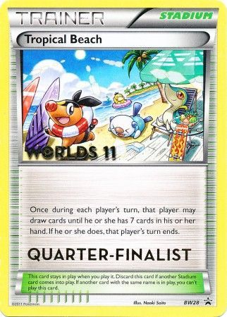 Tropical Beach (BW28) (Quarter Finalist) [Black & White: Black Star Promos] - Card Brawlers | Quebec | Canada | Yu-Gi-Oh!