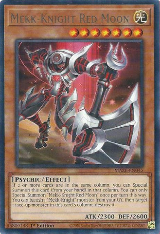 Mekk-Knight Red Moon [MAZE-EN045] Rare - Card Brawlers | Quebec | Canada | Yu-Gi-Oh!