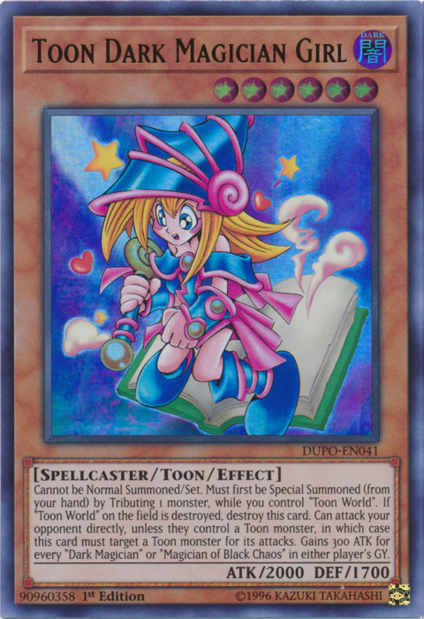 Toon Dark Magician Girl [DUPO-EN041] Ultra Rare - Card Brawlers | Quebec | Canada | Yu-Gi-Oh!