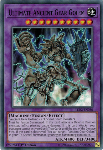 Ultimate Ancient Gear Golem [LED2-EN036] Common - Card Brawlers | Quebec | Canada | Yu-Gi-Oh!