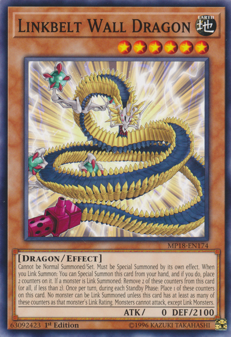 Linkbelt Wall Dragon [MP18-EN174] Common - Card Brawlers | Quebec | Canada | Yu-Gi-Oh!