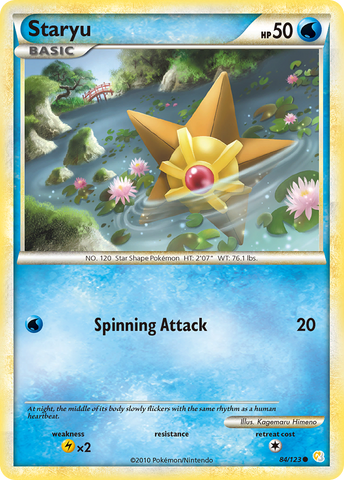 Staryu (84/123) [HeartGold & SoulSilver: Base Set] - Card Brawlers | Quebec | Canada | Yu-Gi-Oh!