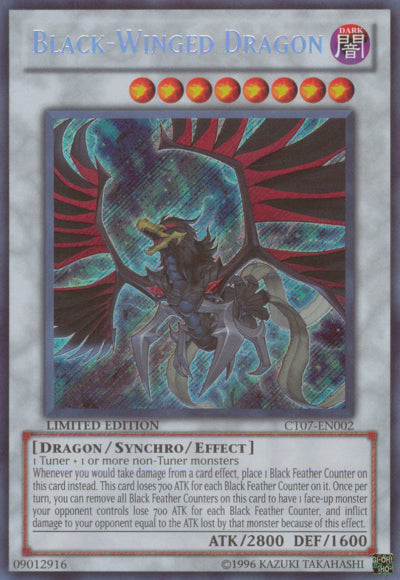 Black-Winged Dragon [CT07-EN002] Secret Rare - Yu-Gi-Oh! - Card Brawlers | Quebec | Canada |