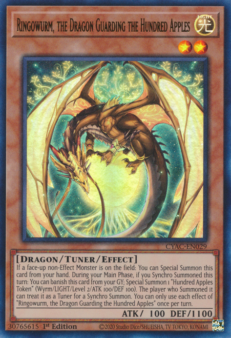 Ringowurm, the Dragon Guarding the Hundred Apples [CYAC-EN029] Ultra Rare - Card Brawlers | Quebec | Canada | Yu-Gi-Oh!