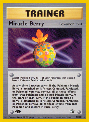 Miracle Berry (94/111) [Neo Genesis 1st Edition] - Card Brawlers | Quebec | Canada | Yu-Gi-Oh!