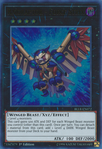 Raidraptor - Force Strix [BLLR-EN072] Ultra Rare - Yu-Gi-Oh! - Card Brawlers | Quebec | Canada |