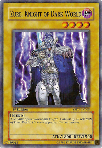 Zure, Knight of Dark World [YSDS-EN008] Common - Card Brawlers | Quebec | Canada | Yu-Gi-Oh!