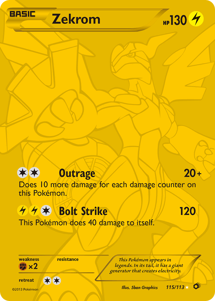 Zekrom (115/113) [Black & White: Legendary Treasures] - Card Brawlers | Quebec | Canada | Yu-Gi-Oh!