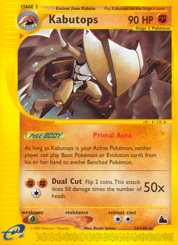 Kabutops (14/144) [Skyridge] - Card Brawlers | Quebec | Canada | Yu-Gi-Oh!