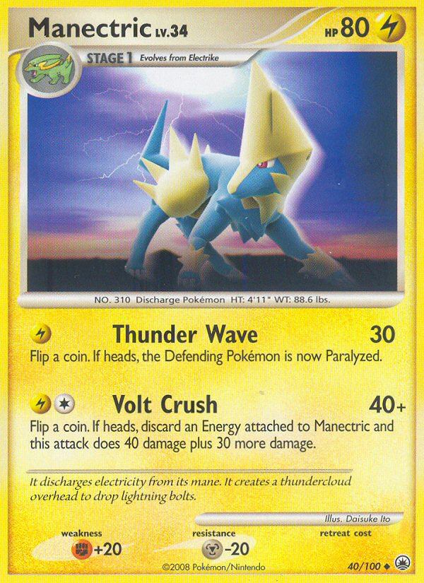 Manectric (40/100) [Diamond & Pearl: Majestic Dawn] - Card Brawlers | Quebec | Canada | Yu-Gi-Oh!