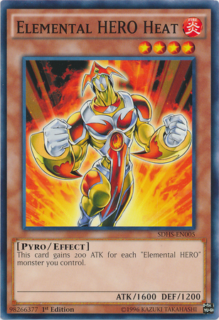 Elemental Hero Heat [SDHS-EN005] Common - Card Brawlers | Quebec | Canada | Yu-Gi-Oh!