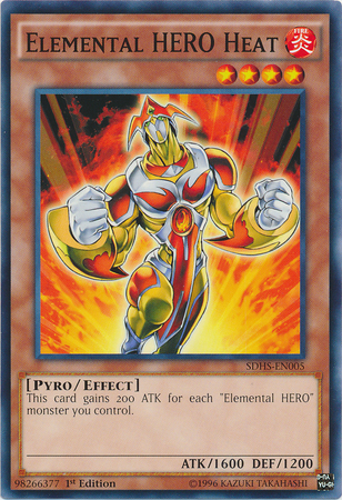 Elemental Hero Heat [SDHS-EN005] Common - Yu-Gi-Oh! - Card Brawlers | Quebec | Canada |