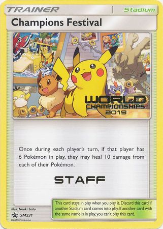 Champions Festival (SM231) (Staff 2019) [Sun & Moon: Black Star Promos] - Card Brawlers | Quebec | Canada | Yu-Gi-Oh!