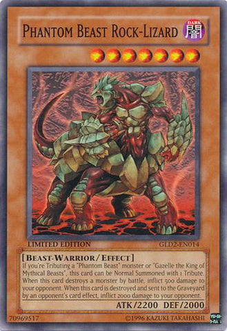 Phantom Beast Rock-Lizard [GLD2-EN014] Common - Card Brawlers | Quebec | Canada | Yu-Gi-Oh!