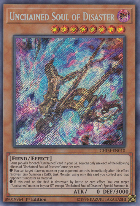 Unchained Soul of Disaster [CHIM-EN010] Secret Rare - Card Brawlers | Quebec | Canada | Yu-Gi-Oh!