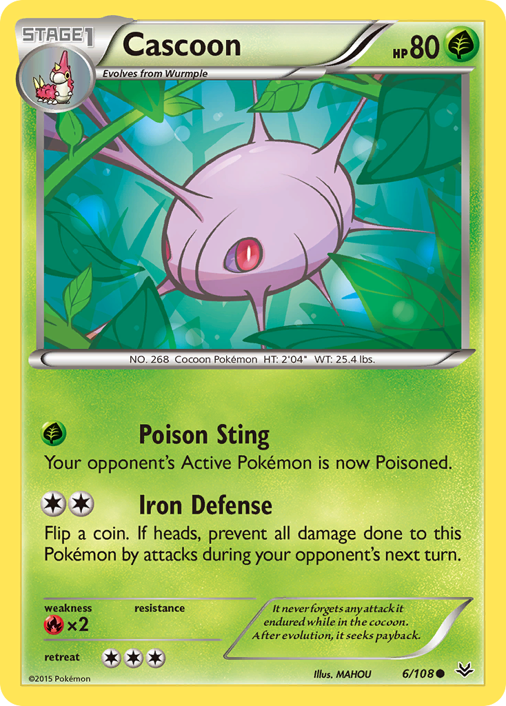Cascoon (6/108) [XY: Roaring Skies] - Card Brawlers | Quebec | Canada | Yu-Gi-Oh!