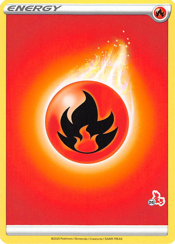 Fire Energy (Cinderace Stamp #26) [Battle Academy 2022] - Card Brawlers | Quebec | Canada | Yu-Gi-Oh!
