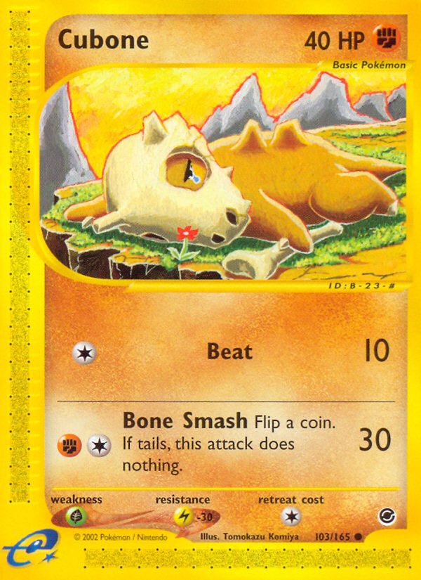 Cubone (103/165) [Expedition: Base Set] - Card Brawlers | Quebec | Canada | Yu-Gi-Oh!