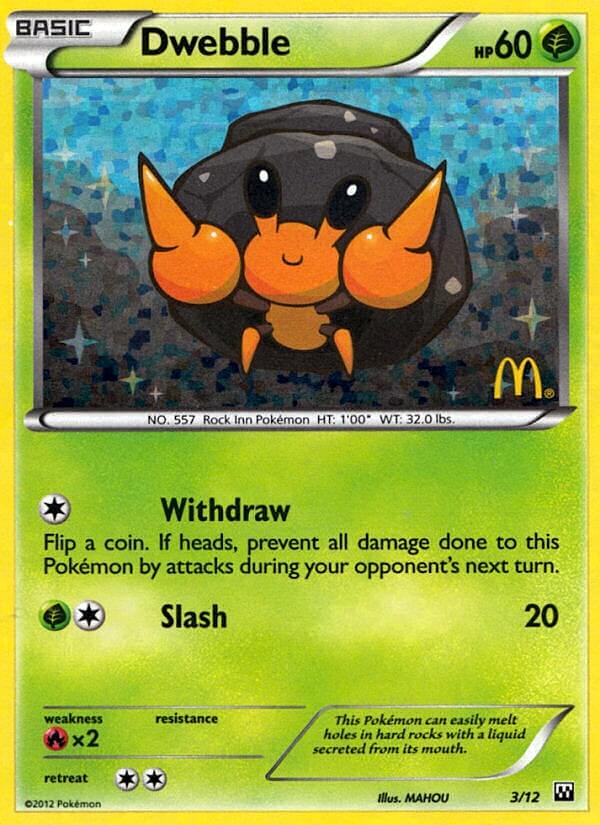 Dwebble (3/12) [McDonald's Promos: 2012 Collection] - Card Brawlers | Quebec | Canada | Yu-Gi-Oh!