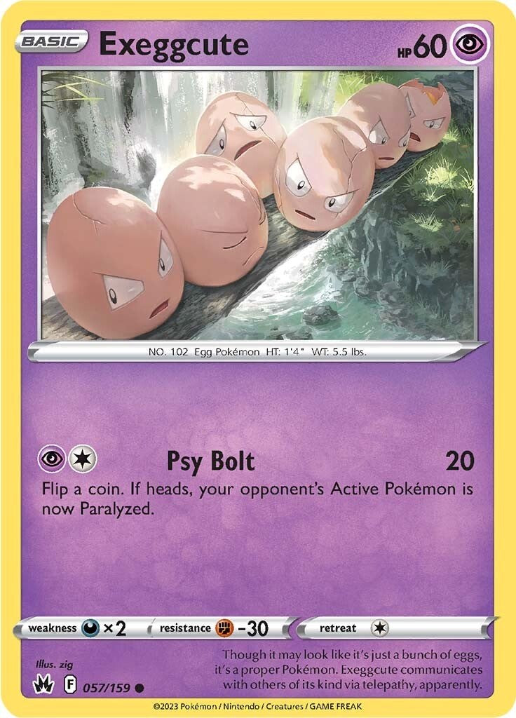 Exeggcute (057/159) [Sword & Shield: Crown Zenith] - Card Brawlers | Quebec | Canada | Yu-Gi-Oh!