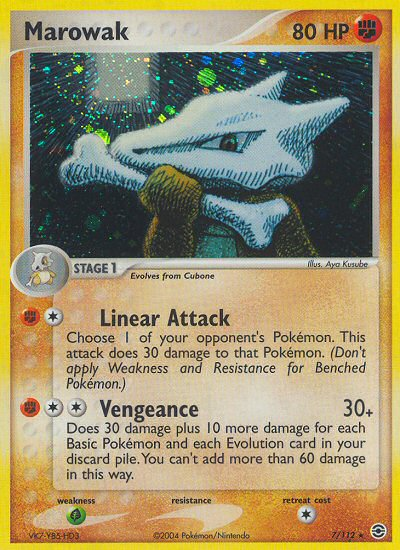 Marowak (7/112) [EX: FireRed & LeafGreen] - Card Brawlers | Quebec | Canada | Yu-Gi-Oh!