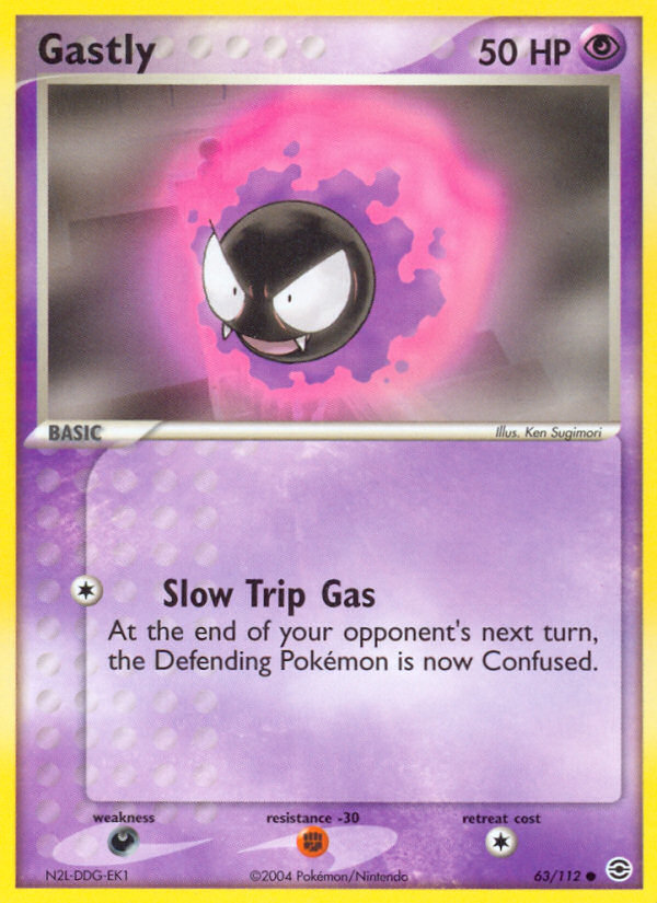 Gastly (63/112) [EX: FireRed & LeafGreen] - Card Brawlers | Quebec | Canada | Yu-Gi-Oh!