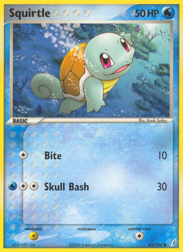 Squirtle (63/100) [EX: Crystal Guardians] - Card Brawlers | Quebec | Canada | Yu-Gi-Oh!